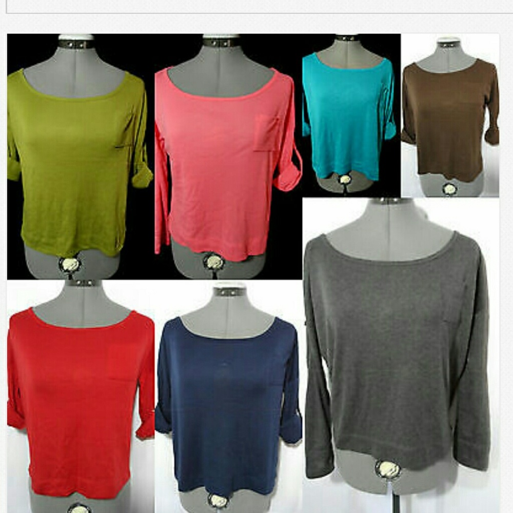 New COLOR STORY Tab Sleeve T-shirts Wide Variety!